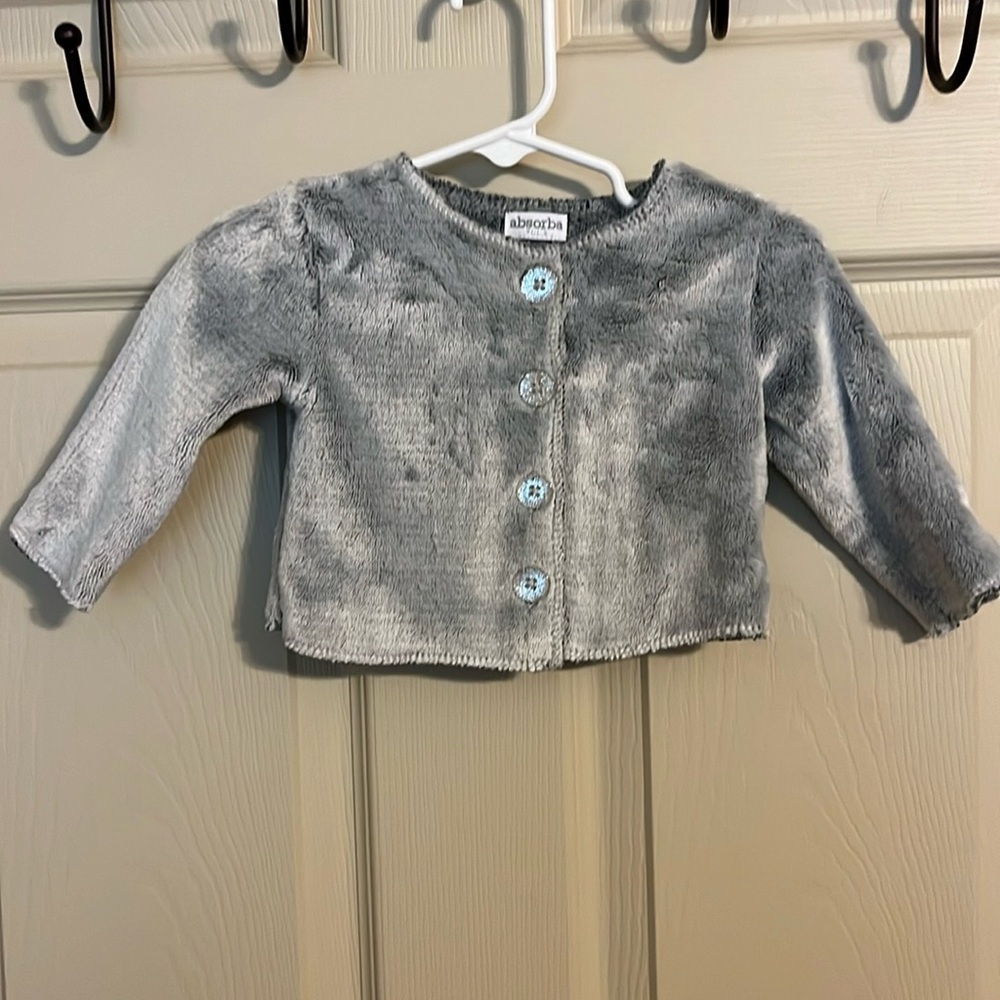 absorba Paris soft gray sweater/jacket